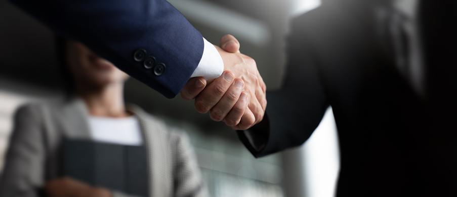 a firm handshake