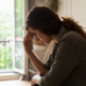 Distraught woman