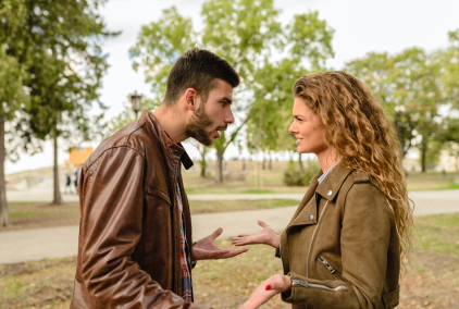 Man and woman in argument